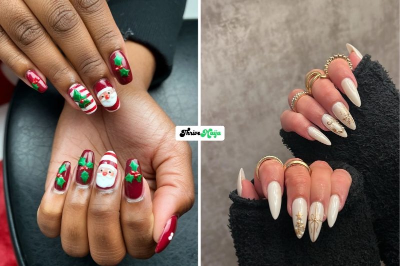 Velvet Christmas Nail Ideas