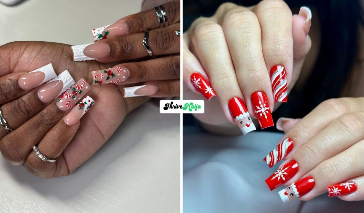 Candy Cane Nail Ideas