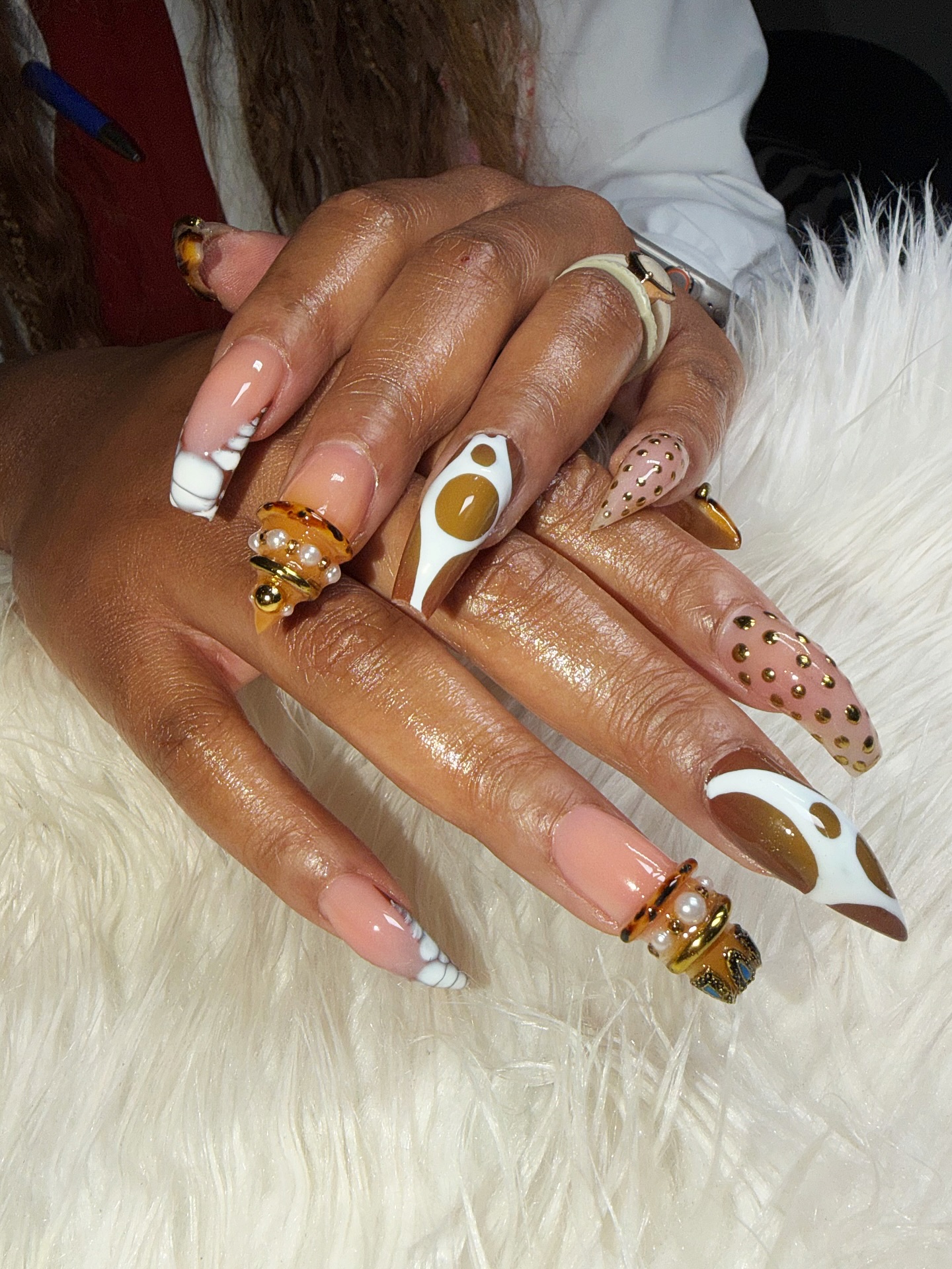 Latte Overlay Nails