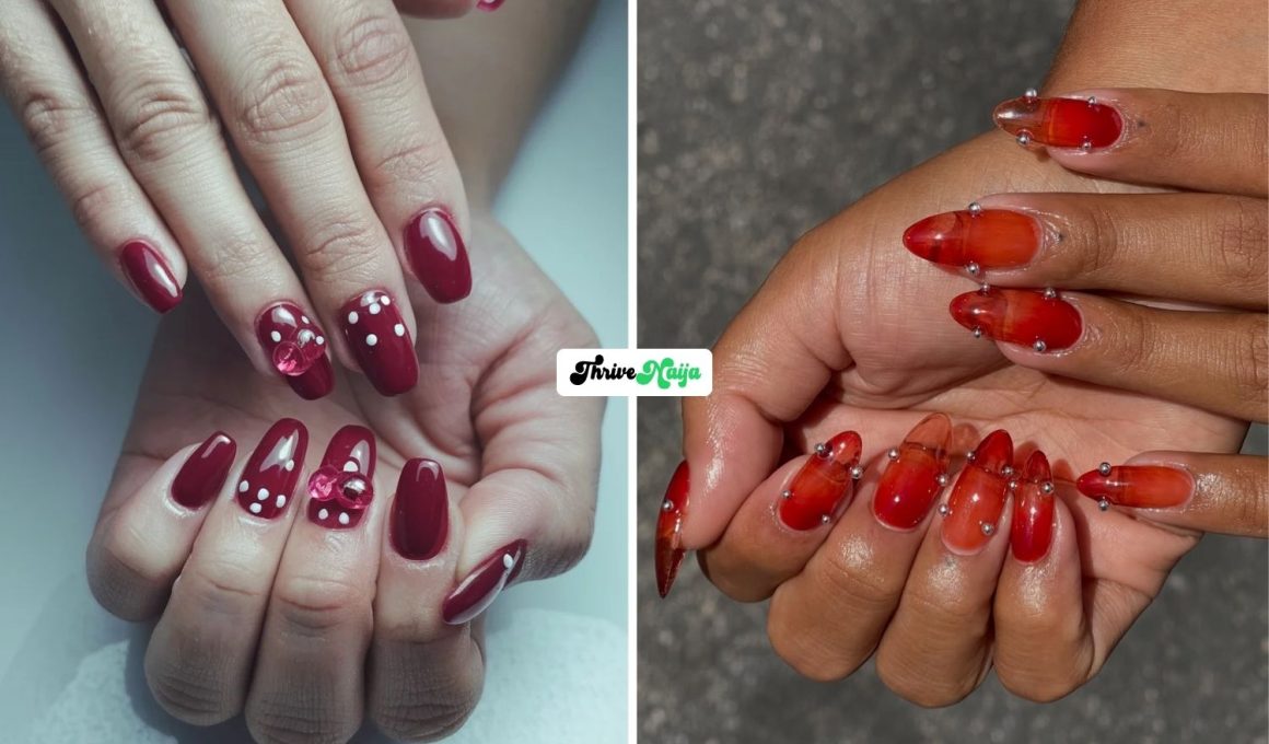 Raspberry Jelly Nails for a Rich, Glossy Look