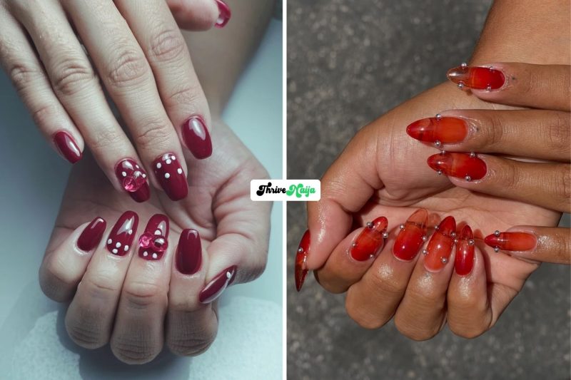 Raspberry Jelly Nails for a Rich, Glossy Look