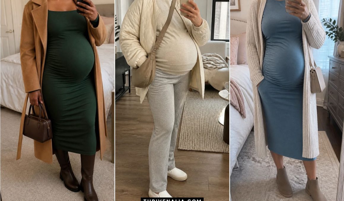 Winter Maternity Outfits That Are Easy to Wear