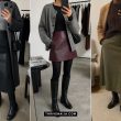 Winter Skirt Outfits With Sweaters and Boots